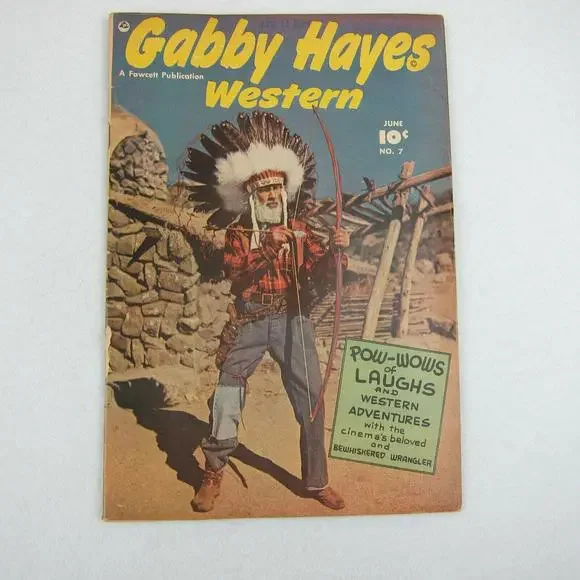 Vintage 1949 Gabby Hayes Western Comic Book #7 June Fawcett Photo Cover - Picture 1 of 12